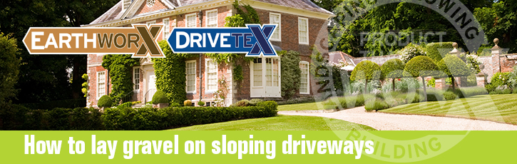 How to lay gravel on sloping driveways